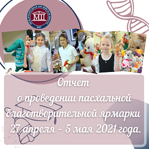 Отчет о проведении пасхальной благотворительной ярмарки 